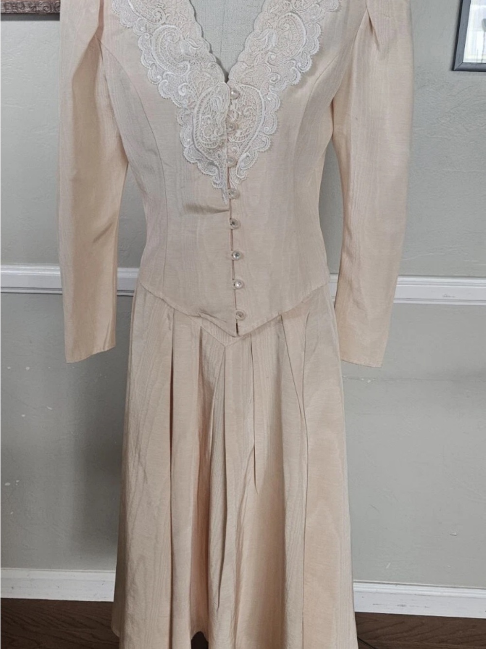 Vintage 1980s Peach Romantic Suit jacket By Scott McClintock